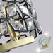 Modern Oval Crystal Chandelier, Crystal Hanging Light Fixture, Luxury Gold Pendant Light-ErisView