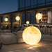 Moon-Inspired Outdoor Chandelier with Realistic Lunar Texture, Waterproof Resin Glass Fiber,  Warm Lighting for Elegant Courtyard Decor-ErisView-2