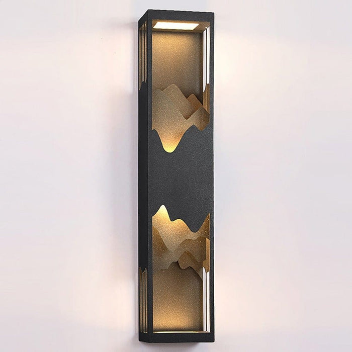 Mountain Scenery Wall Lamp, Waterproof Outdoor Landscape Lighting Sconce with High Color Rendering LED, Warm Bright Light, Unique Decorative Design-ErisView-13
