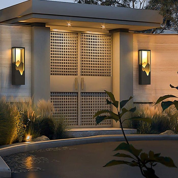Mountain Scenery Wall Lamp, Waterproof Outdoor Landscape Lighting Sconce with High Color Rendering LED, Warm Bright Light, Unique Decorative Design-ErisView-7