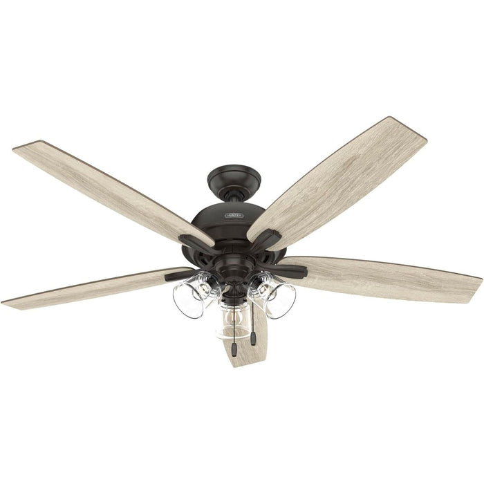 Noble Bronze Hunter Ceiling Fan, Hugger Ceiling Fans, Cooling Ceiling Fan-10-ErisView