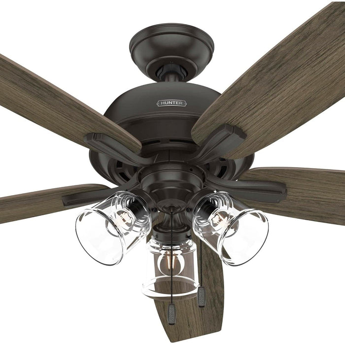 Noble Bronze Hunter Ceiling Fan, Hugger Ceiling Fans, Cooling Ceiling Fan-11-ErisView