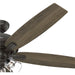 Noble Bronze Hunter Ceiling Fan, Hugger Ceiling Fans, Cooling Ceiling Fan-12-ErisView