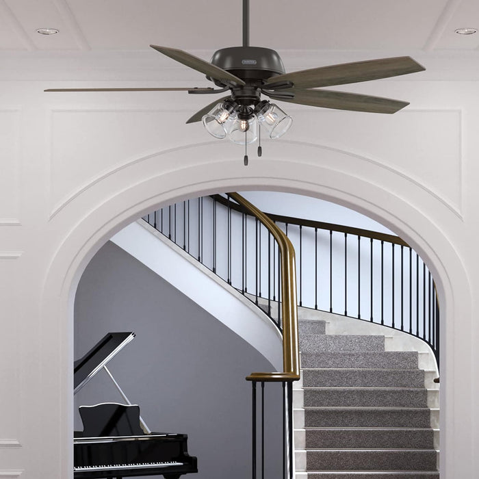 Noble Bronze Hunter Ceiling Fan, Hugger Ceiling Fans, Cooling Ceiling Fan-4-ErisView