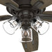 Noble Bronze Hunter Ceiling Fan, Hugger Ceiling Fans, Cooling Ceiling Fan-6-ErisView