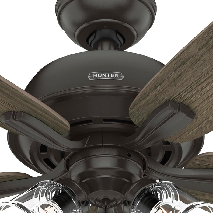Noble Bronze Hunter Ceiling Fan, Hugger Ceiling Fans, Cooling Ceiling Fan-8-ErisView
