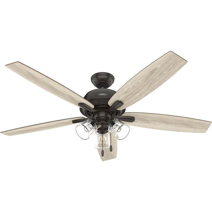 Noble Bronze Hunter Ceiling Fan, Hugger Ceiling Fans, Cooling Ceiling Fan-9-ErisView