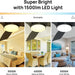 Outdoor Fans with Lights Remote Control, White Low Profile Ceiling Fan, Modern Flush Mount Ceiling Fan for Indoor Outdoor Use-10-ErisView