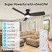 Outdoor Fans with Lights Remote Control, White Low Profile Ceiling Fan, Modern Flush Mount Ceiling Fan for Indoor Outdoor Use-13-ErisView