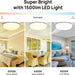 Outdoor Fans with Lights Remote Control, White Low Profile Ceiling Fan, Modern Flush Mount Ceiling Fan for Indoor Outdoor Use-2-ErisView