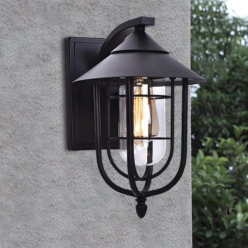 Outdoor and Indoor Wall Lights with Motion Sensors, Black and Bronze Decorative Sconces for Gardens, Aisles, and Corridors, No Light Source Included-ErisView-1
