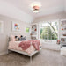 Pink Ceiling Fan with Lights and Remote APP Control, Modern Dimmable Noiseless Flush Mount Ceiling Fan for Kitchen Bedroom, Living Room Fan-7-ErisView