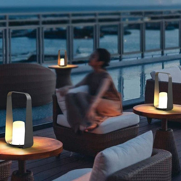 Portable USB Rechargeable Stainless Steel Garden Light with Superior Waterproof Performance for Indoor Outdoor Use, Ideal for Camping, BBQs, and Parties-ErisView-4