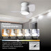 Quiet Ceiling Fans with Up and Down Lights, Small Reversible DC Ceiling Fan with Remote Control, Bedroom Ceiling Fans -3-ErisView