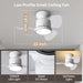 Quiet Ceiling Fans with Up and Down Lights, Small Reversible DC Ceiling Fan with Remote Control, Bedroom Ceiling Fans -4-ErisView