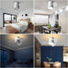 Quiet Ceiling Fans with Up and Down Lights, Small Reversible DC Ceiling Fan with Remote Control, Bedroom Ceiling Fans -7-ErisView