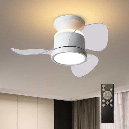 Quiet Ceiling Fans with Up and Down Lights, Small Reversible DC Ceiling Fan with Remote Control, Bedroom Ceiling Fans -1-ErisView