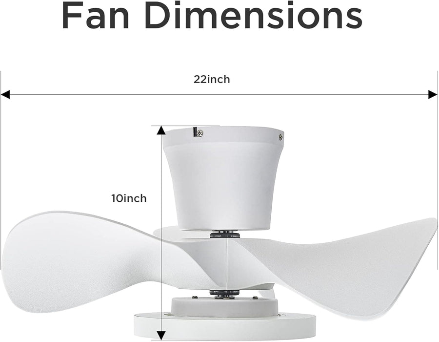 Quietest Fan For Sleeping with LED Light Remote Control for Kitchen Bedroom Dining Room Patio-2-ErisView