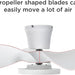 Quietest Fan For Sleeping with LED Light Remote Control for Kitchen Bedroom Dining Room Patio-3-ErisView