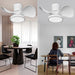 Quietest Fan For Sleeping with LED Light Remote Control for Kitchen Bedroom Dining Room Patio-8-ErisView
