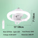 RGB Light Socket Fan with Remote, 360¡ã Rotation Light Socket Fan for Bedroom Living Room Dining Room-5-ErisView