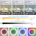 RGB Remote Control Ceiling Fan and Light, Ceiling Fan with Low Profile Light, Flush Mount Fan for Bedroom Living Room -3-ErisView