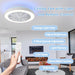 RGB Remote Control Ceiling Fan and Light, Ceiling Fan with Low Profile Light, Flush Mount Fan for Bedroom Living Room -7-ErisView