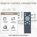Remote Control Ceiling Fan and Light, White Flower Low Profile Ceiling Fan for Bedroom Living Room Kitchen-5-ErisView