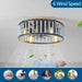Remote Control Ceiling Fan with Light, Farmhouse Wood Beaded Chandelier, Semi-Flush Mount Ceiling Fan for Bedroom Kitchen Nursery Room-4-ErisView