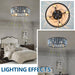 Remote Control Ceiling Fan with Light, Farmhouse Wood Beaded Chandelier, Semi-Flush Mount Ceiling Fan for Bedroom Kitchen Nursery Room-6-ErisView