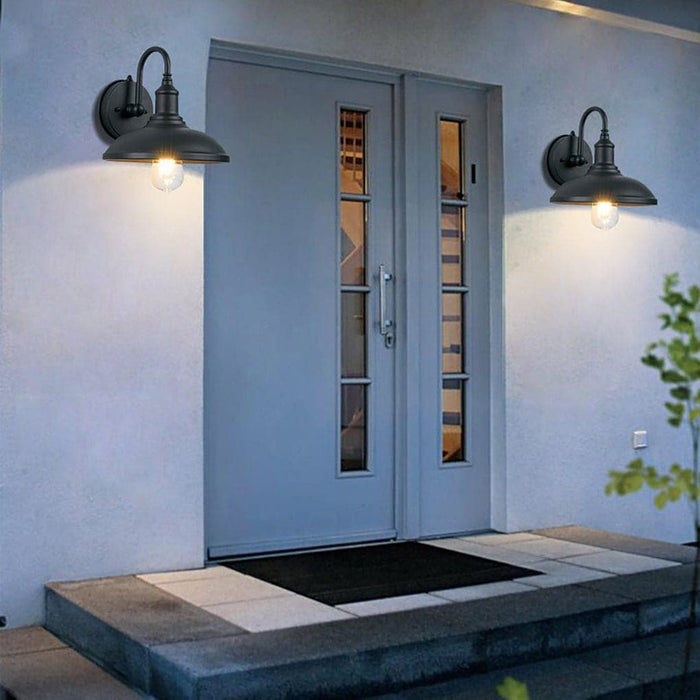 Retro Outdoor Wall Light with Automatic Day/Night Sensor, Waterproof Aluminum Lampshade, Classic and Elegant Design for Enhanced Exterior Decor-ErisView-12