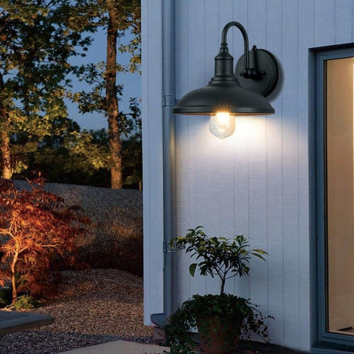 Retro Outdoor Wall Light with Automatic Day/Night Sensor, Waterproof Aluminum Lampshade, Classic and Elegant Design for Enhanced Exterior Decor-ErisView-9