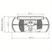 Round Flush Mount Ceiling Fan with Iron Cage, Farmhouse Ceiling Fan with Light Remote Control Reversible Blades-ErisView
