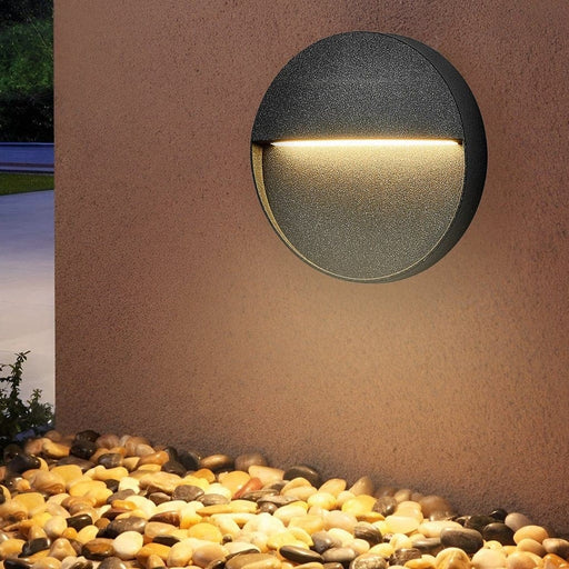Round Waterproof and Rustproof Step Light for Indoor and Outdoor Use, Perfect for Stairs, Corridors, Decks, Porches, and Fences-ErisView-1