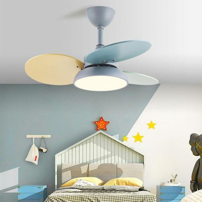 Flower Shaped Kids Ceiling Fans with Light for bedroom