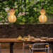 Rustic Gourd Shaped Outdoor Hanging Lights, Waterproof IP65 Rubber Rattan & Stainless Steel Chandelier for Garden, Courtyard, Villa Decor-ErisView-15