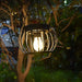 Rustic Hanging Solar Lanterns for Outdoor Decor, Iron & ABS Material, Auto-Charging, Perfect for Patio, Porch, Halloween, and Christmas-ErisView-2