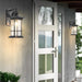 Rustic Outdoor Wall Light with Transparent Glass Lampshade and Aluminum Alloy Body, IP65 Waterproof, Perfect for Garden, Porch, and Balcony Decor-ErisView-3