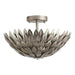 Rustic Semi Flush Mount Light, Hedgehog Shaped Ceiling Light-ErisView