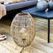 Rustproof Rattan Weaving Outdoor Floor Lamp, Perfect for Gardens, Terraces, Balconies, Camping, and Holiday Parties, Cozy Decorative Lighting-ErisView-2