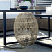 Rustproof Rattan Weaving Outdoor Floor Lamp, Perfect for Gardens, Terraces, Balconies, Camping, and Holiday Parties, Cozy Decorative Lighting-ErisView-5