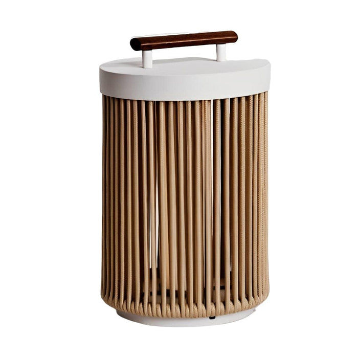 Rustproof Solar Outdoor Light with Handmade Rattan Lampshade and Wood Grain Handle, Perfect for Garden, Lawn, Porch, or Tabletop Decor-ErisView-6