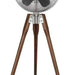 Satin Nickel Fan, Mid Century Modern Ceiling Fan, Wood Fans-1-ErisView