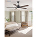 Set of 2 52 in. Ceiling Fans with Light and Remote Control, Farmhouse Walnut Quiet Ceiling Fans for Bedroom Kitchen Living Room-7-ErisView