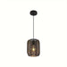 Set of 2 Black Hollow Lantern Pendant Light, Vintage Farmhouse Retro Pendant Lighting for Kitchen Island Dining Room Bedroom Hallway-ErisView