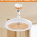 Set of 2 Light Socket Fan with Light and Remote, Dimmable LED Light for Bedroom Kitchen Living Room Dining Room-2-ErisView