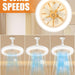 Set of 2 Light Socket Fan with Light and Remote, Dimmable LED Light for Bedroom Kitchen Living Room Dining Room-7-ErisView