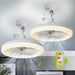 Set of 2 Small Ceiling Fan with Light, Dimmable Smart Ceiling Fan with Remote for Indoor Bedroom Kitchen Living Room Balcony-1-ErisView