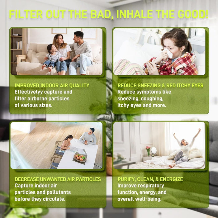 Set of 5 Ceiling Fan Filters for Blades-5-ErisView