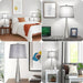 Set of 2 Sliver Table Lamps, Bedside Lamp with Grey Shade, Tall Nickel Nightstand Lamp Desk Lamp-Using Scenario-ErisView